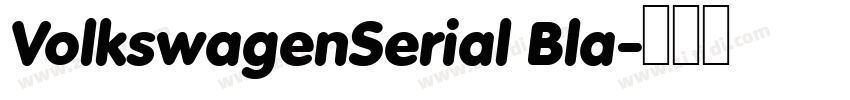 VolkswagenSerial Bla字体转换